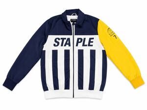 Staple Pigeon Color Block Track Jacket Men’s Medium Navy White Yellow